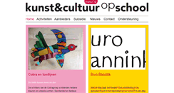 Desktop Screenshot of kunstencultuuropschool.nl